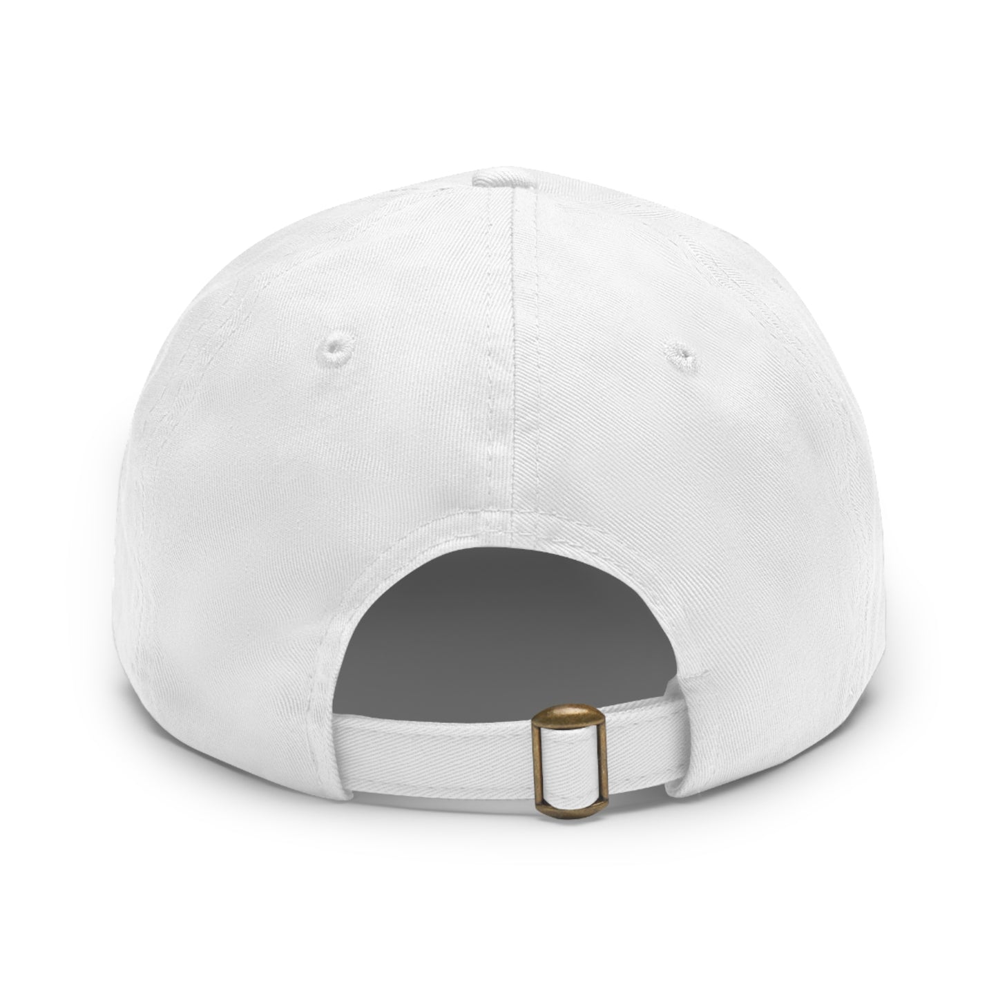 DUI leather Dad Hat with Leather Patch (Rectangle)