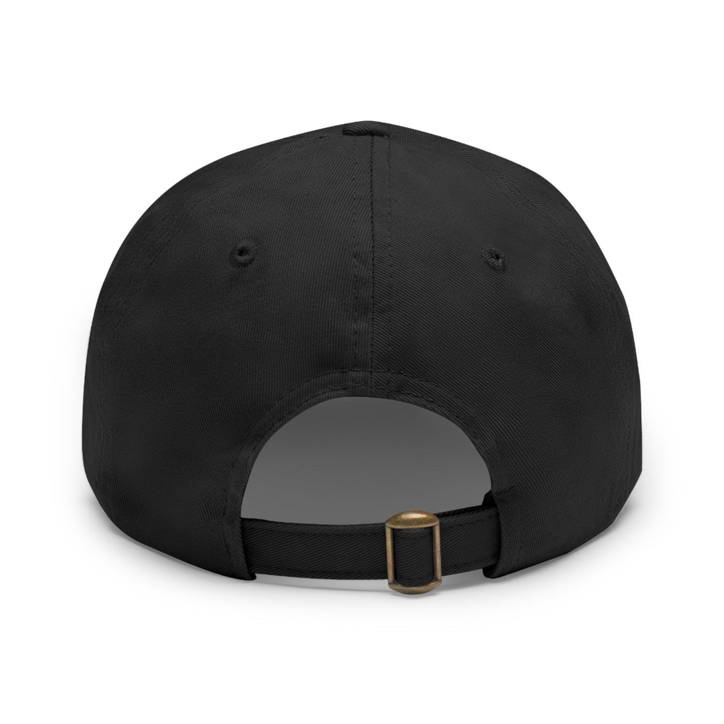 DUI leather Dad Hat with Leather Patch (Rectangle)