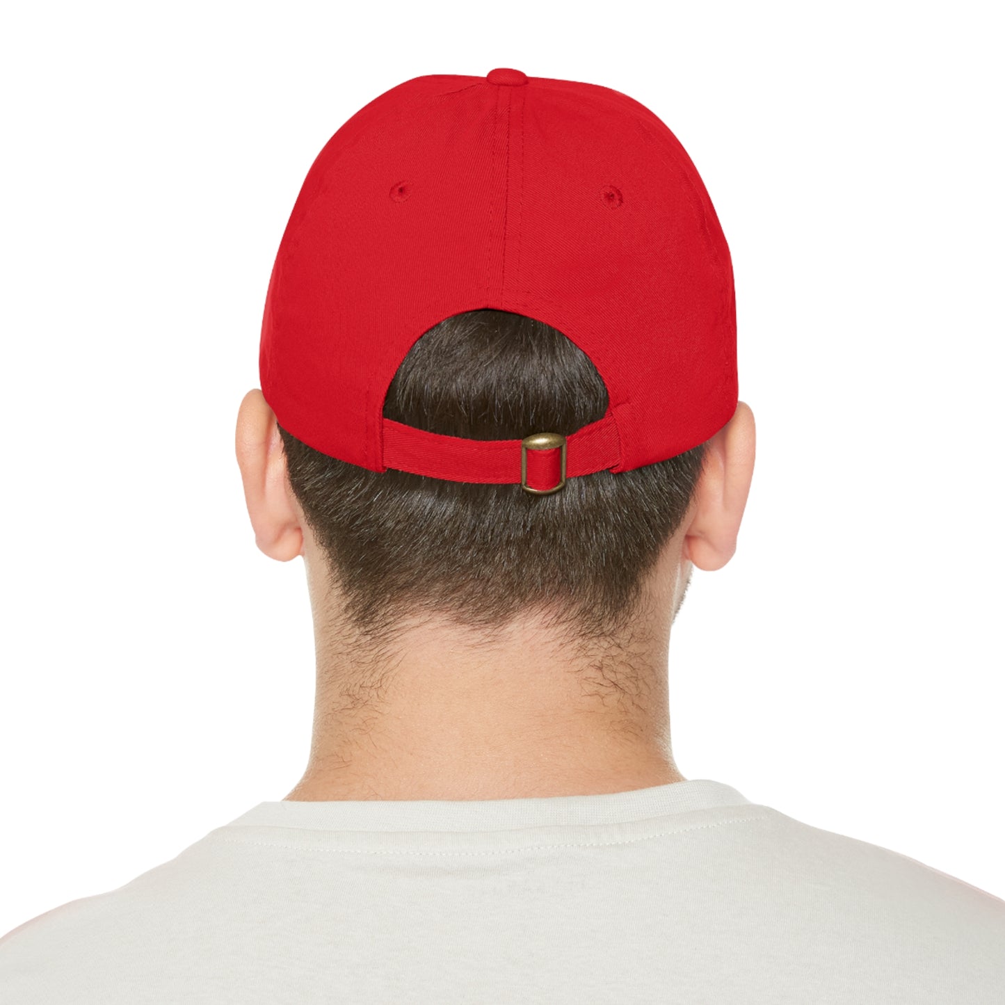 DUI leather Dad Hat with Leather Patch (Rectangle)