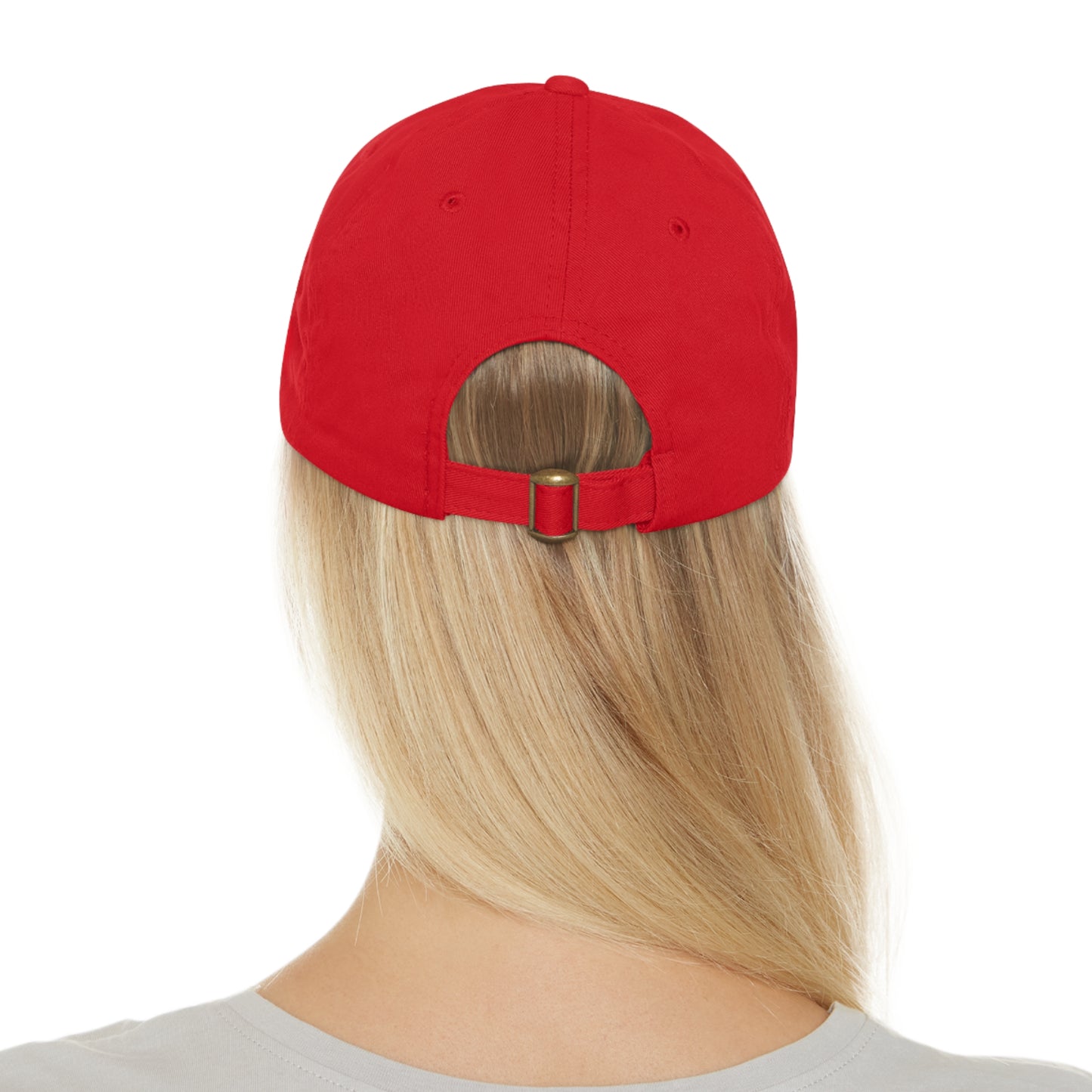 DUI leather Dad Hat with Leather Patch (Rectangle)