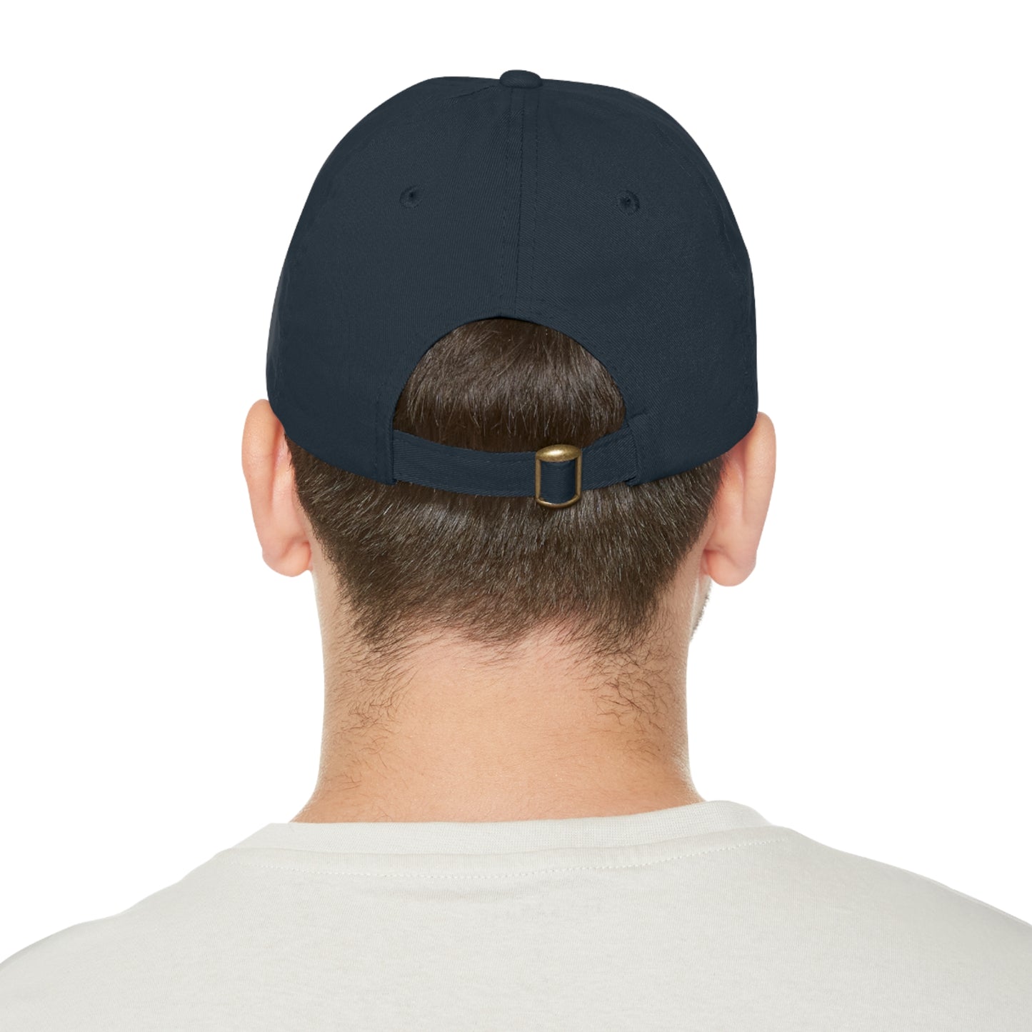 DUI leather Dad Hat with Leather Patch (Rectangle)