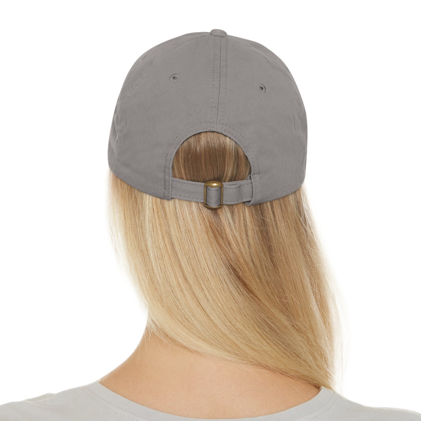 DUI leather Dad Hat with Leather Patch (Rectangle)