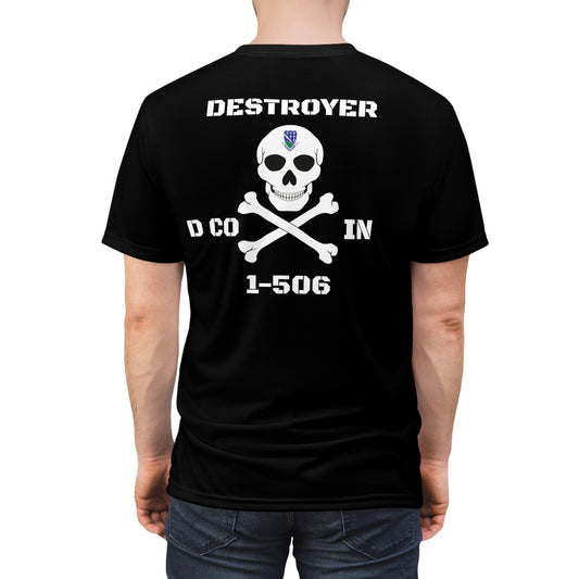 DESTROYER throw back PT  Unisex Cut & Sew Tee (AOP)