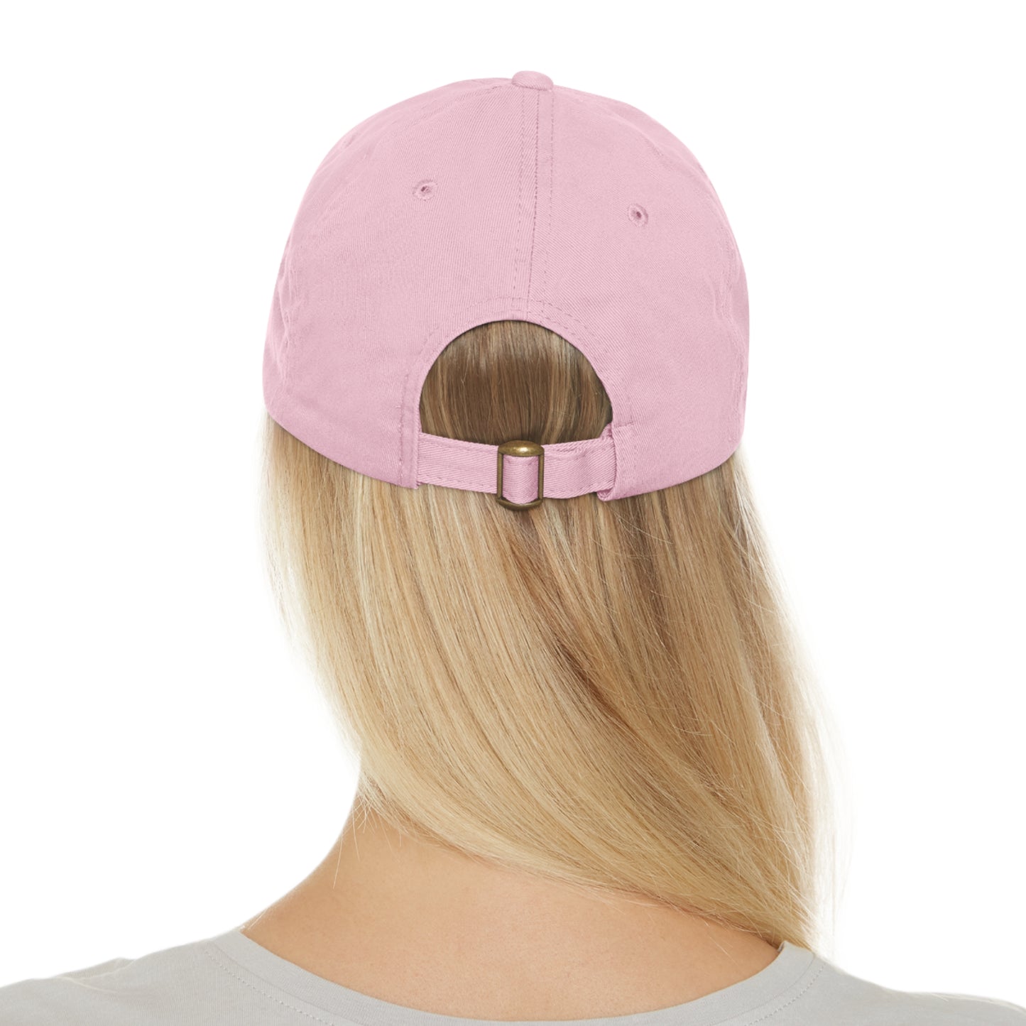 DUI leather Dad Hat with Leather Patch (Rectangle)