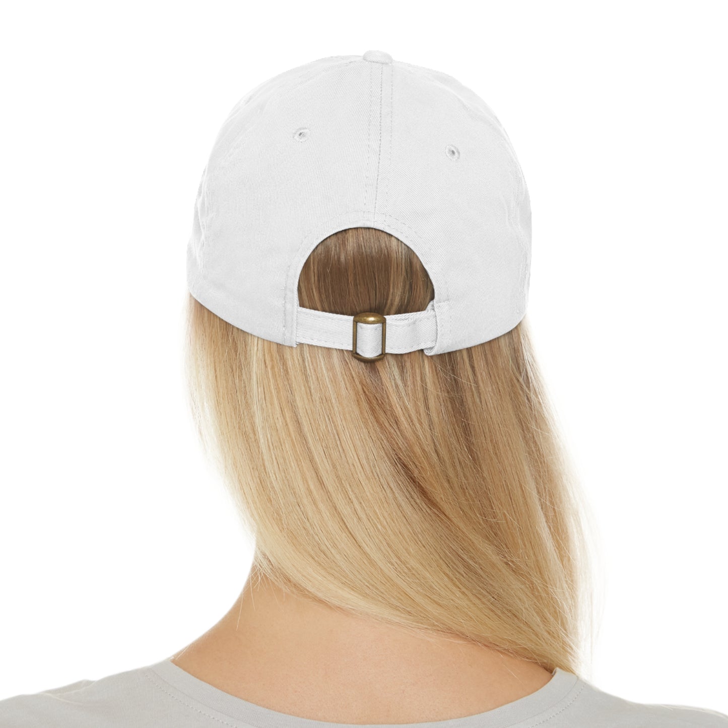 DUI leather Dad Hat with Leather Patch (Rectangle)