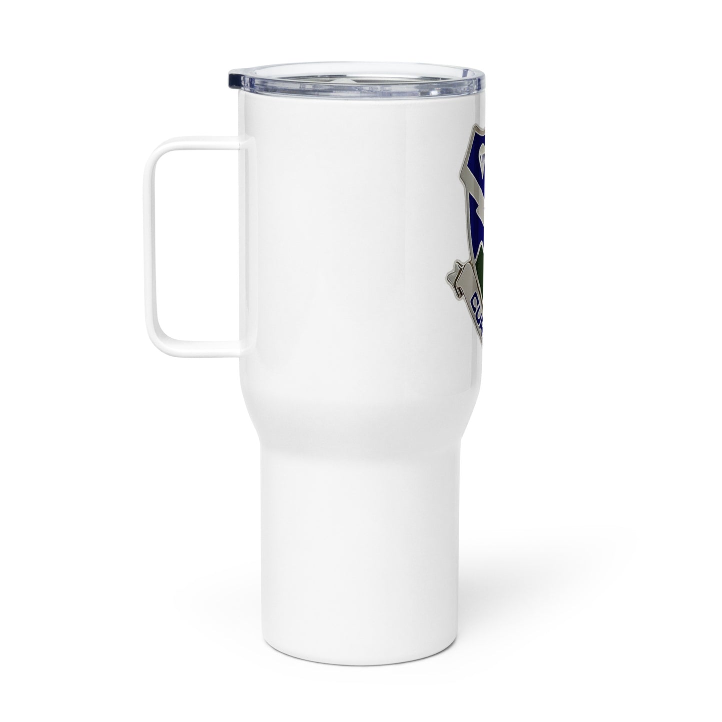 DUI Travel mug with a handle