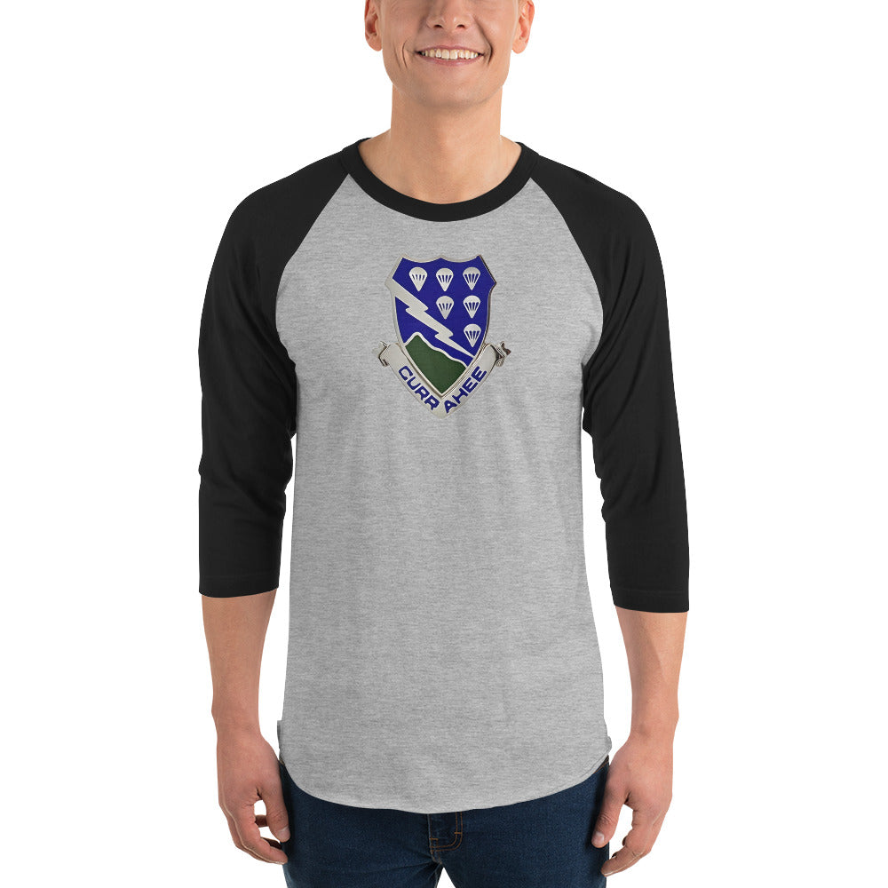 DUI 3/4 sleeve raglan shirt