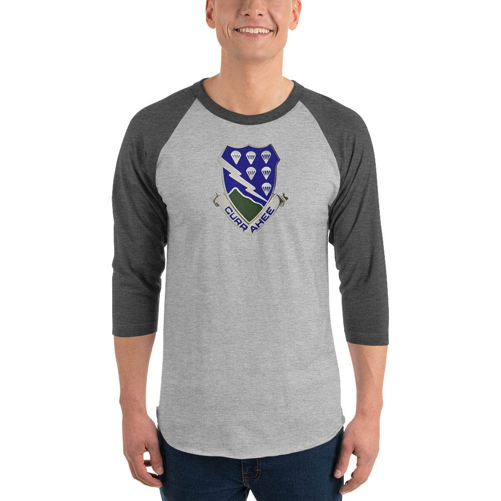 DUI 3/4 sleeve raglan shirt