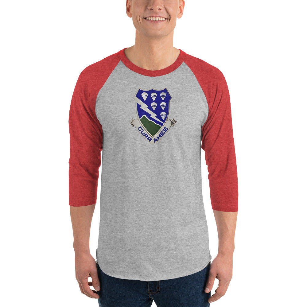 DUI 3/4 sleeve raglan shirt