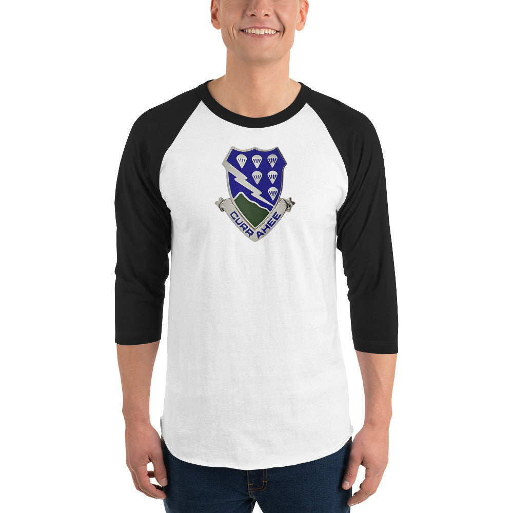 DUI 3/4 sleeve raglan shirt