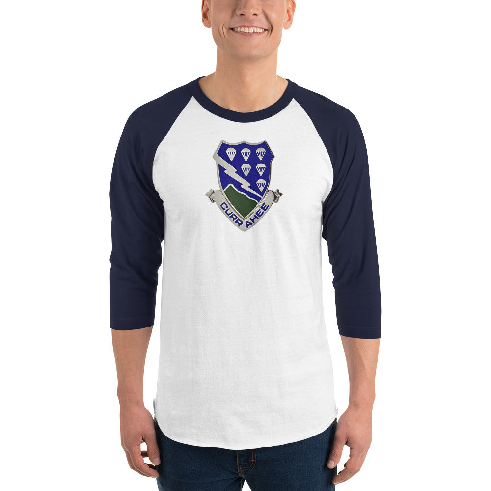 DUI 3/4 sleeve raglan shirt