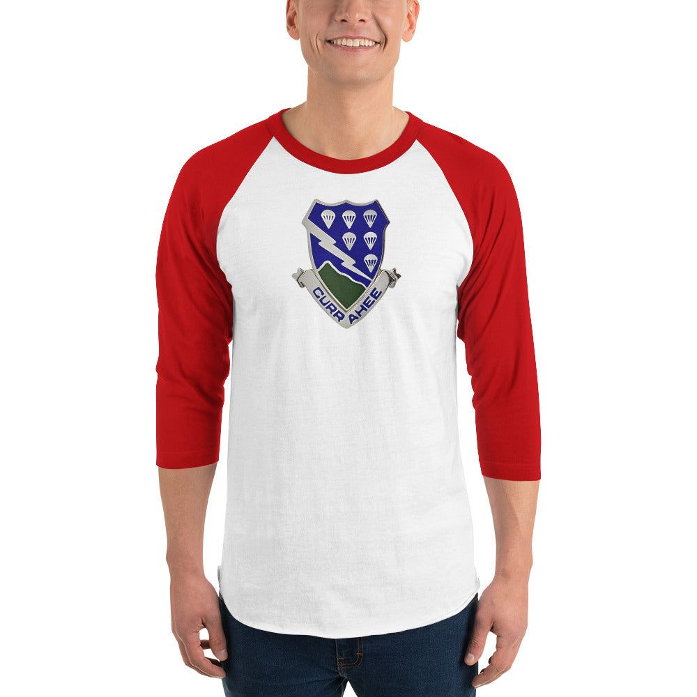 DUI 3/4 sleeve raglan shirt